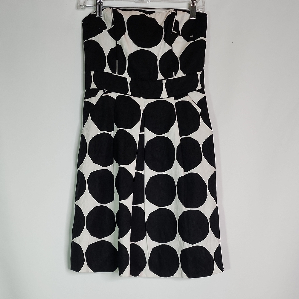 BANANA REPUBLIC Marimekko Black & White Kivet Strapless Dress